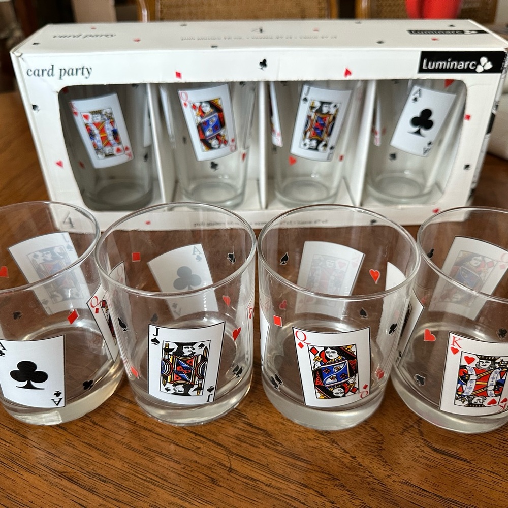 Luminarc Card Party Glass Set